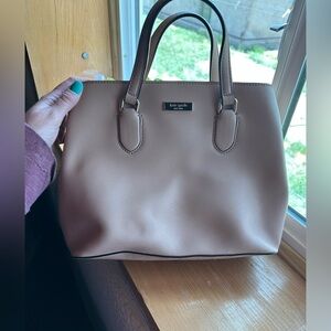Kate Spade Tan Leather Tote Bag Serena Satchel